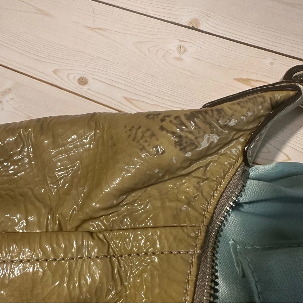 Classic Neutral Patent Leather Hobo Bag - Picture 6 of 7